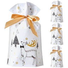 Christmas Bags - ADQUATOR 30 * 40 Bear Christmas Bags, ADQUATOR Christmas Drawstring Bags for Christmas Party Xmas Gift Delivering Shopping Party Decoration
