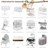 JMITHA Baby Mattress Protector, Fitted Sheets, Set of 3 Fitted