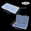 SUPERFINDINGS 8Pcs 7.52x4.31x0.63Inch Rectangular Empty Plastic Storage Containers with Lids