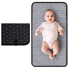 Accmor Portable Diaper Changing Pad, Waterproof Baby Changing Mat, Foldable Portable Travel Changing Pads for Baby, Black