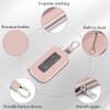 SENDEFN Universal Leather Car Key Fob Case with Clear Window