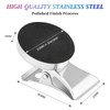 Lidwot 6-Pack Heavy-Duty Stainless Steel Magnetic Clips with Non-Slip Fleece