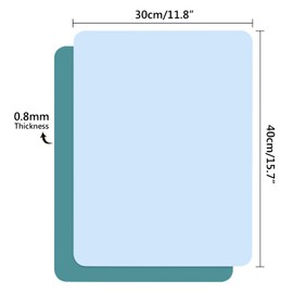 Gartful 2 Pack Silicone Mat for Crafts, 15.7" x 11.8" Large Silicone Sheet, Multi Purpose Heat Resistant Mats for Epoxy Resin, Jewelry Casting, Painting, Countertop Desk, Placemat, Black Green & Blue