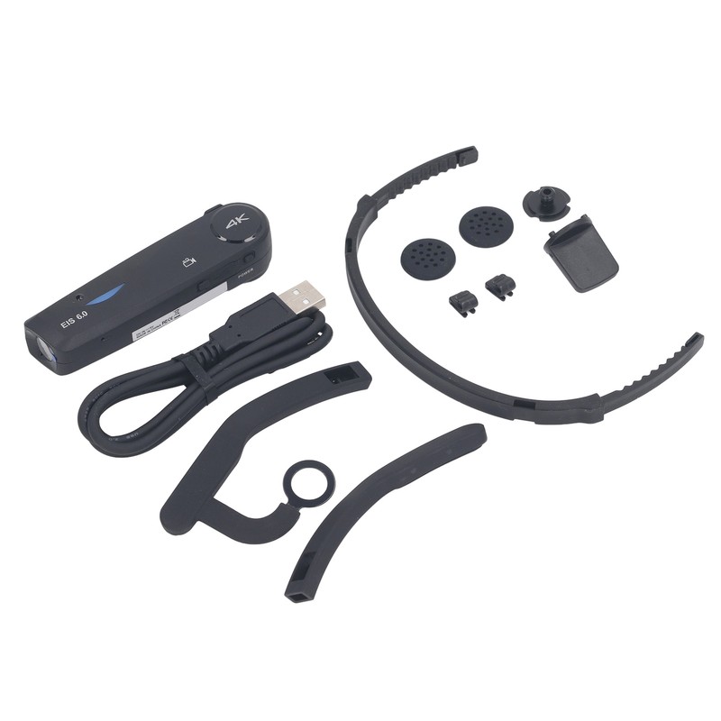 EP6 PLUS 4K Head Mounted Camera Wearable Video Camera 30FPS