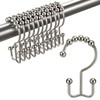 TENOVEL Never Rust 304 Stainless Steel Shower Rings, Rustproof Shower
