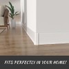 COUKIU Self Adhesive Baseboard Corner Blocks, 4inch(Width)3 Inside + 3