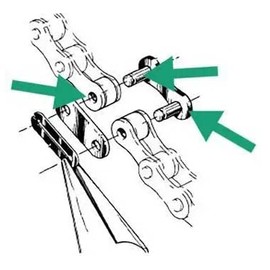 Single Speed Bike Chain/Bicycle Chain Missing Link, 4 Pair