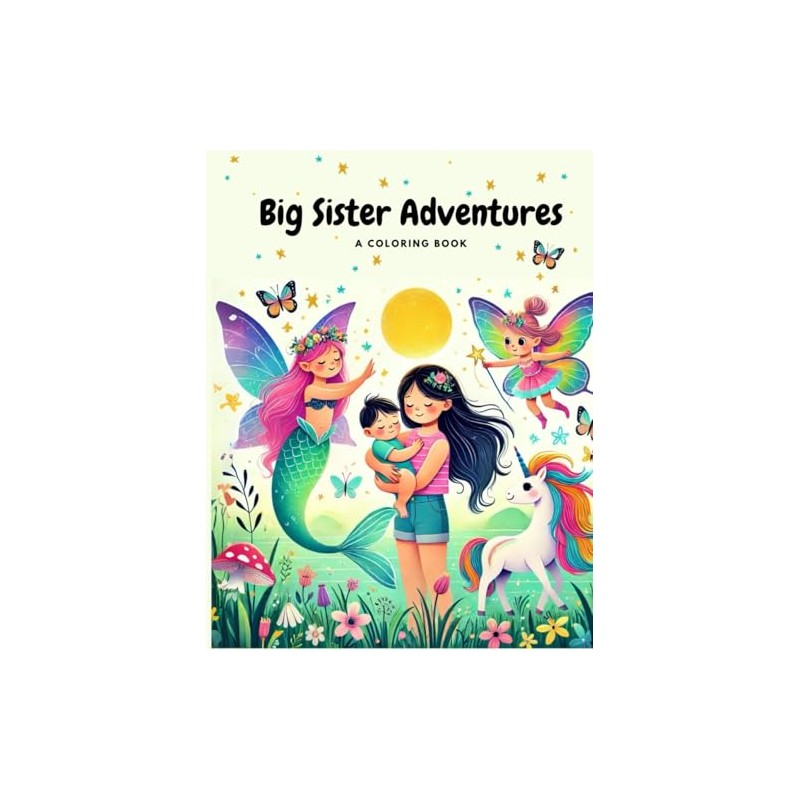 Big Sister Adventures: A Whimsical Coloring Book