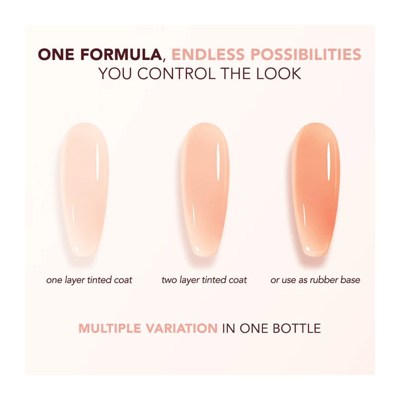 Kiara Sky Tinted Rubber Top Coat Honeymoon