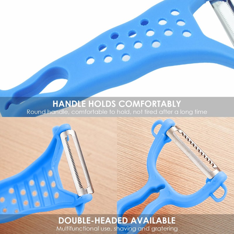 4 Pieces Double-Head Peeler, Stainless Steel Peeler, Kitchen Tools, Manual