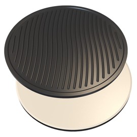 WINTRON Pizza Stone Grill Griddle Combo; 12" Round Reversible Pizza Baking Board Ceramic Griddle; Backyard BBQ Accessory for Stove/Pizza Oven/Gas Charcoal Grills; Thermal Shock Resistant (Round, 12)