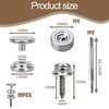 32 PCS Press Stud Kit, Stainless Steel Snap Fastener Tool