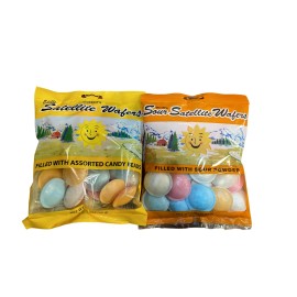 Gerrit's Satellite Wafers, Original with Candy Beads, 1.23-Ounce-Bag - Pack of both