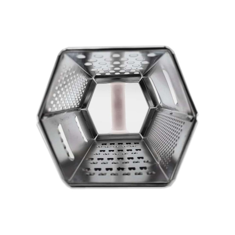 Six Sided Food Grater with Handle – Multi-Surface Metal Grater