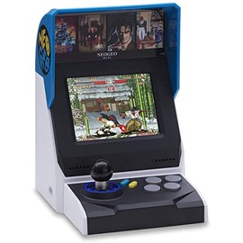 NEOGEO Mini Arcade International Version, 40 Pre-Loaded Classic SNK Games:The KING OF THE FIGHTERS / METAL SLUG and More, Built-in Clearly 3.5”LCD Screen, HDMI and 2 Gamepad Ports