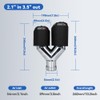 FAIZJUNBEN Carbon Fiber Exhaust TipsDual exhaust tips with 2.1-inch inlet
