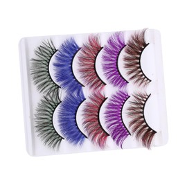 Baluue False Eyelashes Set of 5 Lashes Natural Look Easy Application for Party and Professional Use