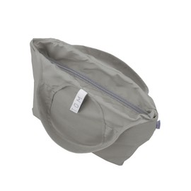 MOTTERU/モッテル Kururito Cooler Mini Market Bag | Eco Bag, Insulated, Stylish, Foldable, Compact, Fabric, Cute, Outdoor, Gift (Gray)