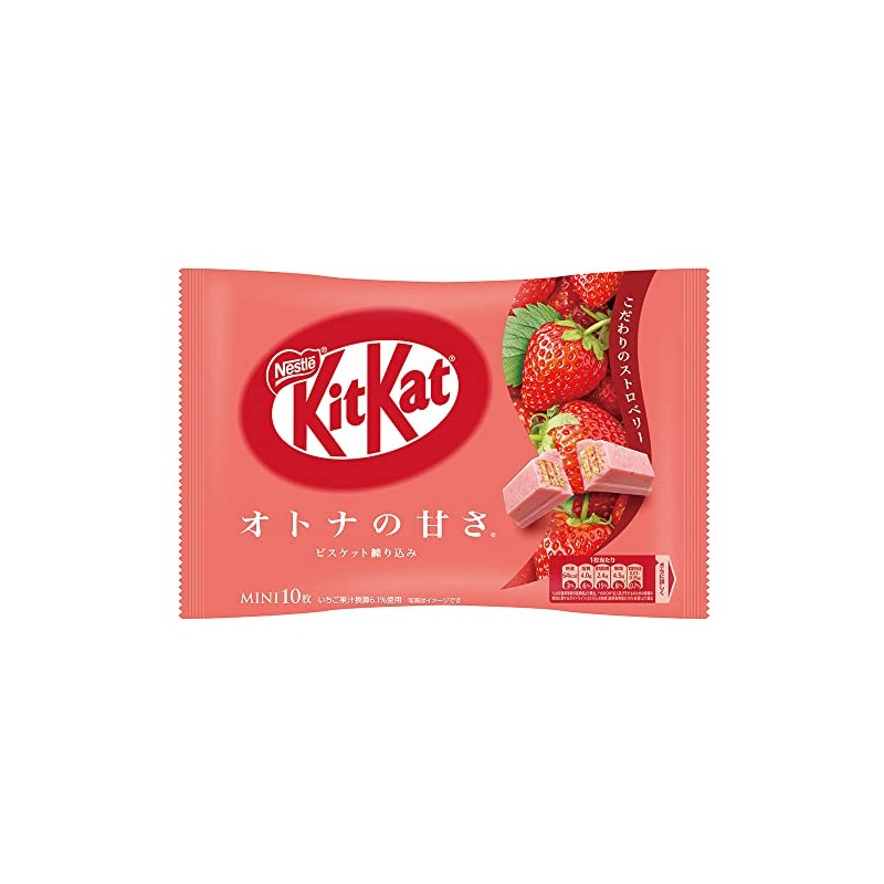 Nestle Japan Kit Kat Mini Sweet Adult Strawberry, 10 Sheets
