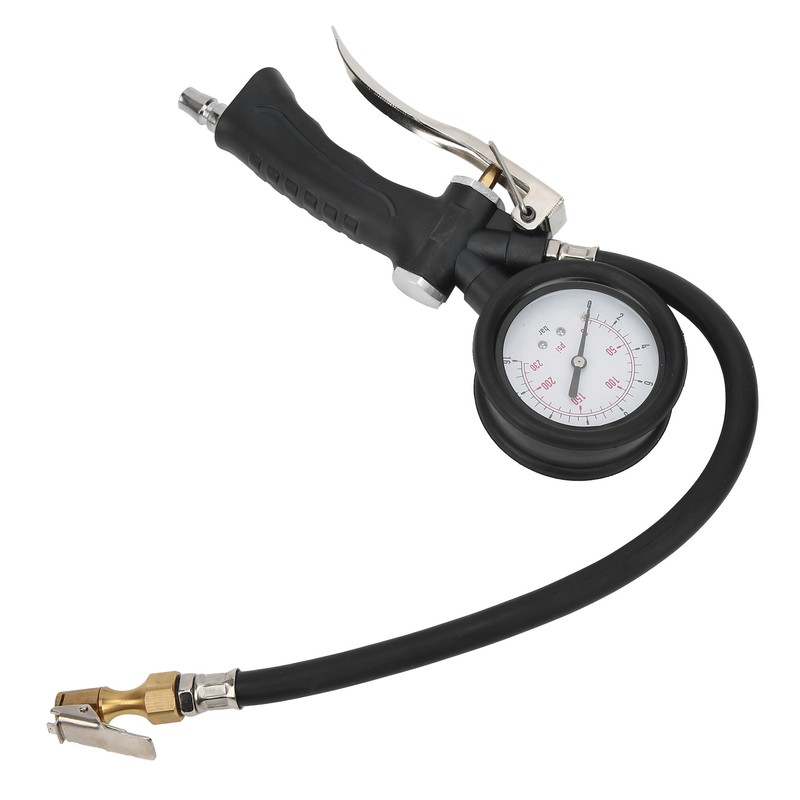 Tire Pressure Inflator Gauge Handheld for Car Motorcycle with Rotatable
