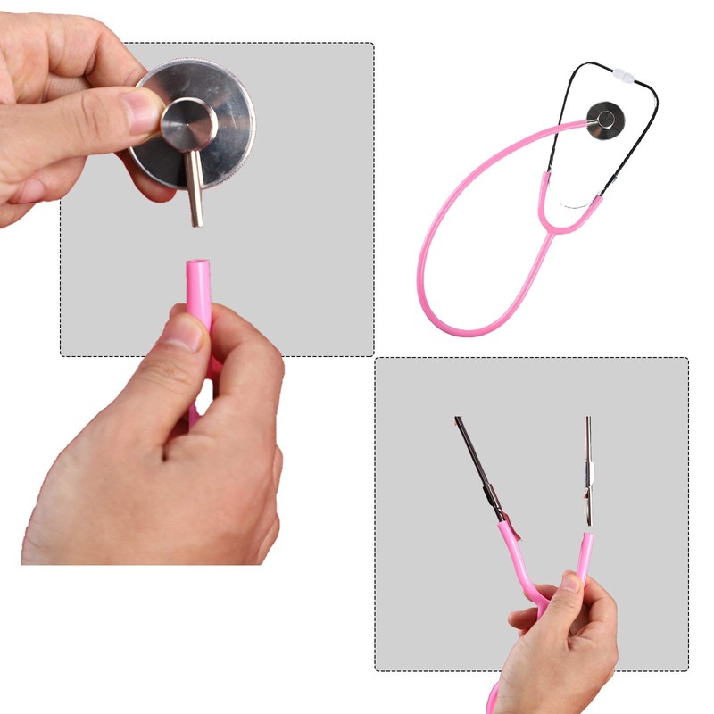 MorTime Dual Head Stethoscope, Real Working Stethoscope for Kids Cosplay,