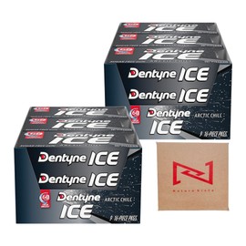 Arctic Chill Sugar Free Chewing Gum Dentyne_s 16 Count (Pack of 2), Experience Minty Freshness with Arctic Chill Flavour, Sugar Free Gum in Nature Vista Box