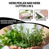 Leaf Stripper Tool, Stainless Steel 2 in 1 Herb Stripper