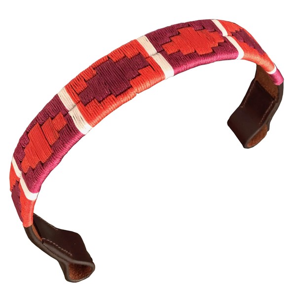 Carlos Diaz Designer Genuine Leather Waxed Embroidered Gaucho Polo Horse