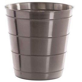 BINO Metal Waste Basket for Home, Office, Bathroom, Dorm, Kitchen and More | Trash Can Bin for Bedroom | Desk Trash Can | Home Essentials