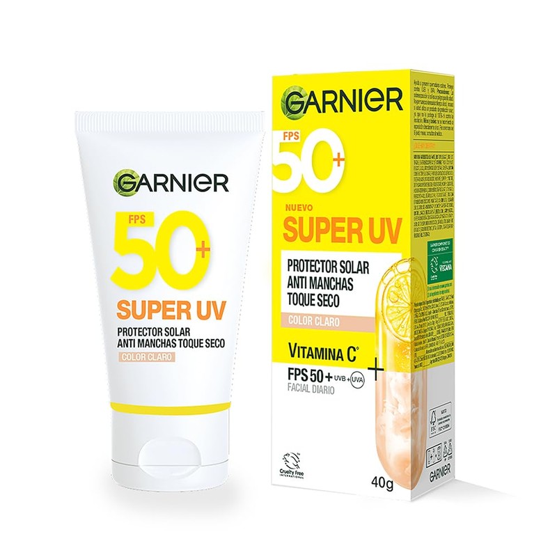 Garnier Super UV Protector Solar Facial Toque Seco Efecto Mate