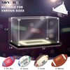 NONEMEY Football Display Case with Light, UV Protected Acrylic Football