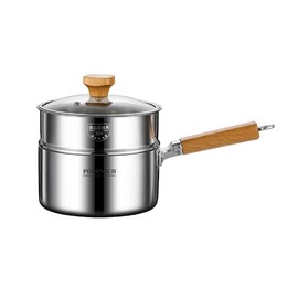 five-Ply Clad Stainless Steel 2-Quart Sauce Pan with Lid, Induction-Ready,