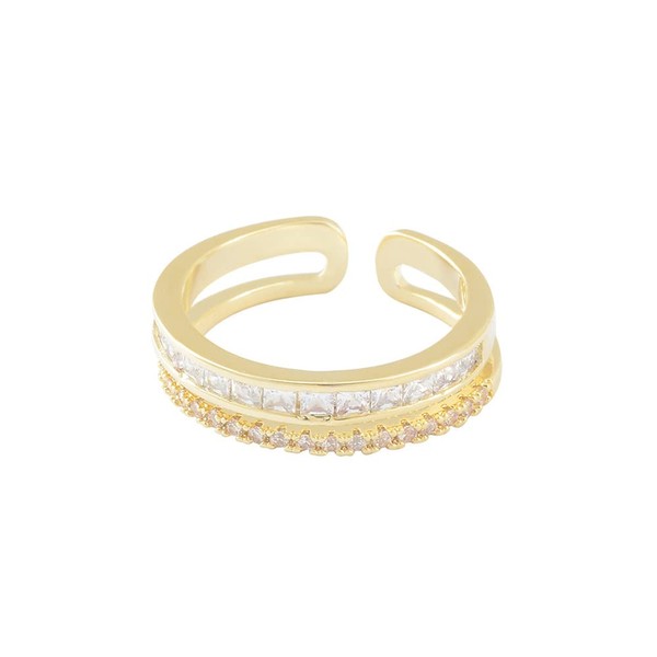 MIKAMU Women's Cherry Blossom Ring, 18k, 18K Gold, RGP CZ