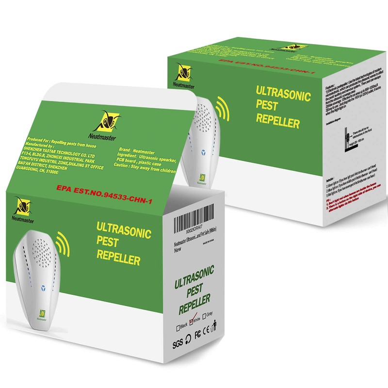 Neatmaster Ultrasonic Repeller & Insect Indoor Repeller, Electronic Ultrasonic Plug