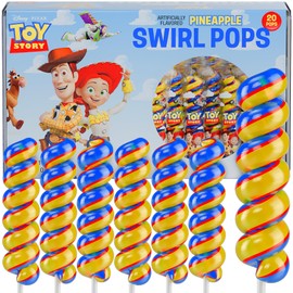 Toy Story Lollipops Swirl 20pk- Toy Story Candy - Toy Story Party Favors & Toy Story Birthday Decorations - Toy Story Candy Boxes - Toy Story Party Supplies & Toy Story Cupcake Toppers