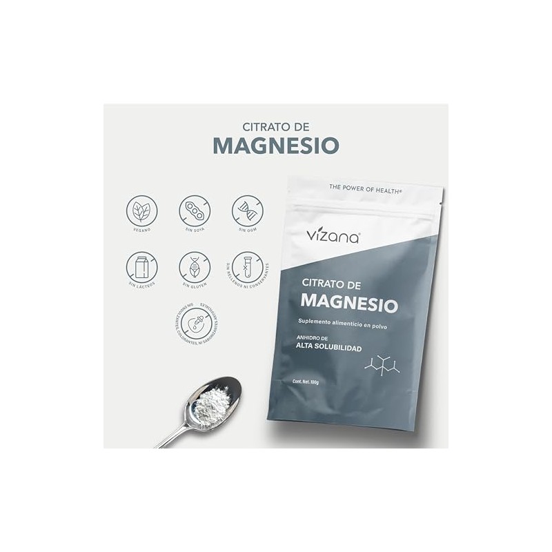 VIZANA NUTRITION | Citratos de Magnesio y Potasio en Polvo