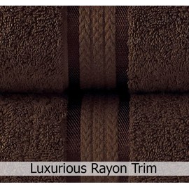 COTTON CRAFT Ultra Soft Bath Sheets - 2 Pack - 35 x 70 - Absorbent Quick Dry Everyday Luxury Hotel Bathroom Spa Gym Shower Beach Pool Travel Dorm - 100% Cotton - 580 GSM - Easy Care - Chocolate Brown