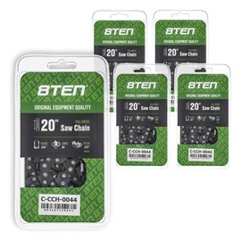 8TEN Full Chisel Chainsaw Chain 20 Inch .050 .325 80DL for Husqvarna 450 455 460 Rancher Craftsman Jonsered CS2252 CS2253 (5 Pack)