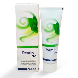 Voco Remin Pro - Pasta dental remineralizante con formula unica de flúor, hidroxiapatita y xilitol, 40 gramos (Menta)