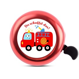 Children's Bicycle Bell, Children's Bell, Children's Bell, Children's Bicycle Bell, Boys Girls Unicorn, Dinosaur, Firefighter, Mermaid, Bicycle Accessories Children (Fire Engine)