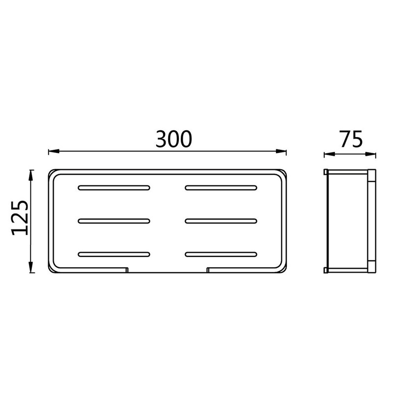 Konhard - CS005 - Wall caddy bracket - Rustproof stainless