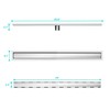 24 inch Linear Shower Drain with Tile Insert Grate Cover,
