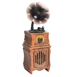 RETROGOO Retro Bluetooth 5.3 Speaker Home Office Room Vintage Decor,Portable Wireless Speaker for Outdoor Parties,Android Speaker