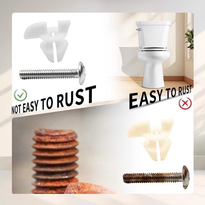 Toilet Seat Bolts & Screws for Kohler 1133024 1239016 Hardware