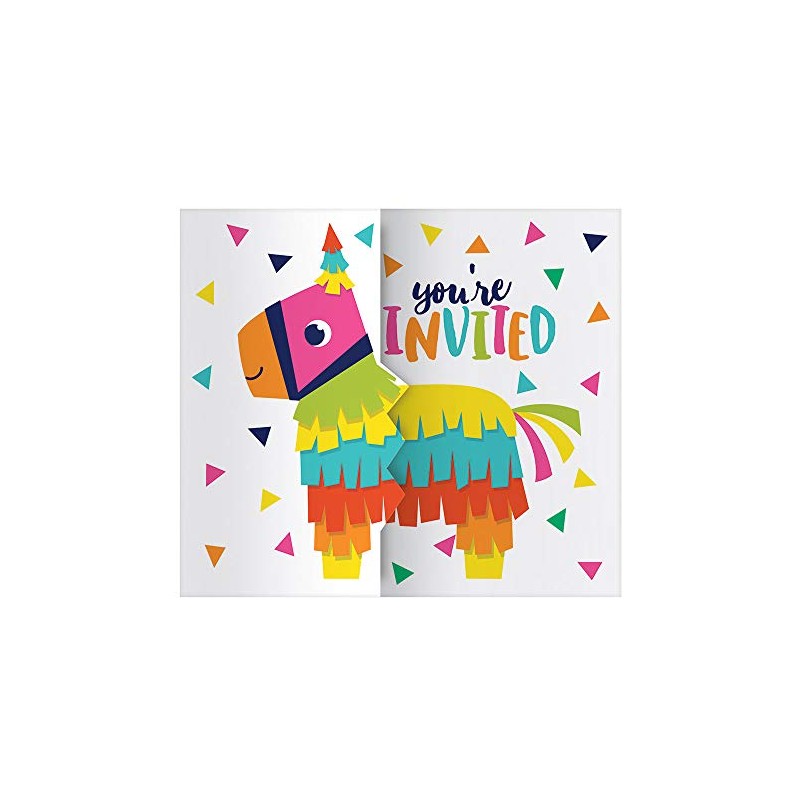 Creative Converting 340142 Fiesta Fun Theme Invitation Foldover