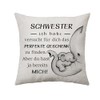 Sister Gifts from Brother Cushion Cover Gifts for Sister on