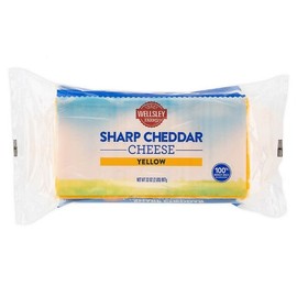 Wellsley Farms Block Sharp Yellow Cheddar Cheese, 32 oz.
