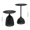 Xuthusman Modern Side Tables Nesting Tables, Round Coffee Side Table