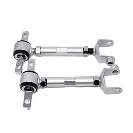 Rev9(AKK-015-SILVER_NoBolts) Rear Adjustable Camber Arms For Honda Civic 01-05 Coupe/Sedan, Silver