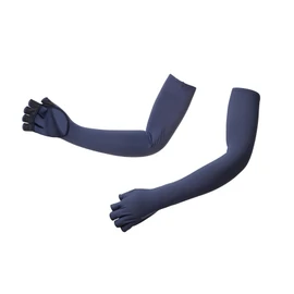 Shimano GL-600V Sun Protection Long Gloves, 5-Piece Cut, Blue Charcoal, S, blue charcoal